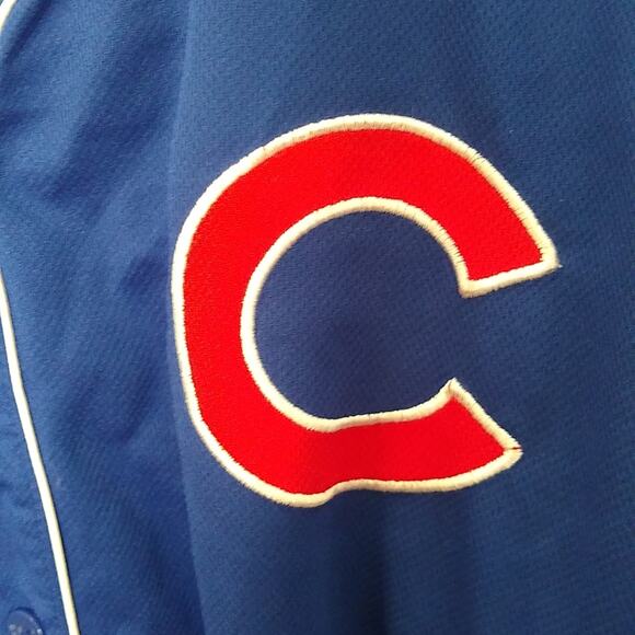 Adidas Cubs boys size large button down shirt. Go Cubs - Picture 3 of 8